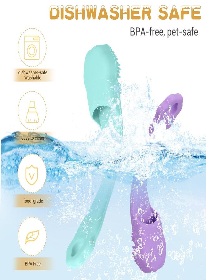 Exircy 4 Pack Dog Finger Toothbrush Small Breed, Silicone Dog and Cat Finger Toothbrush Kit Food Grade, Easily Clean Teeth Dirt - Image 5
